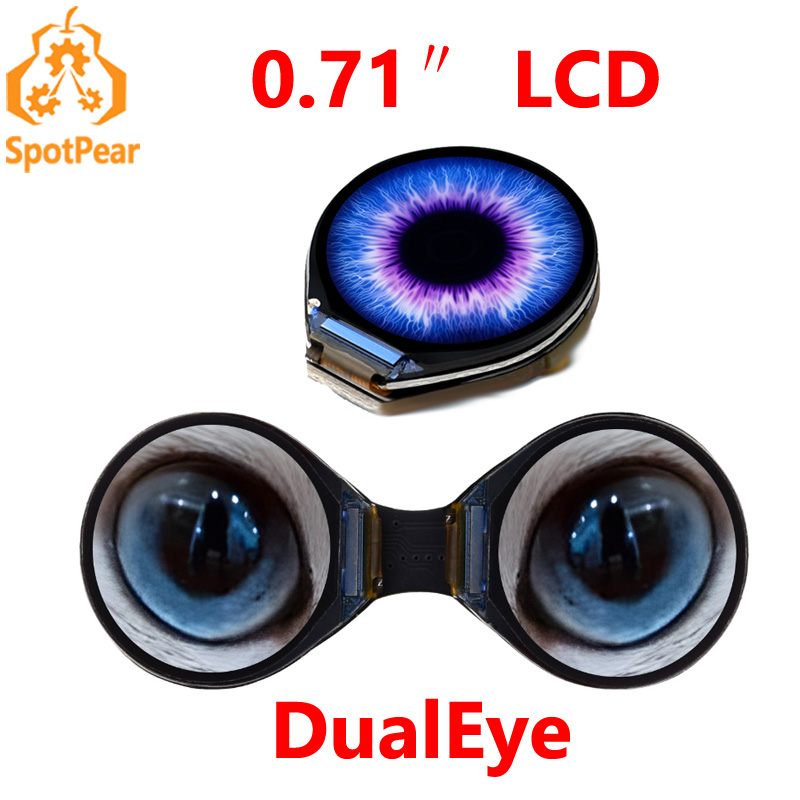 Home Automation Arduino - Waveshare 0.71inch Double Eye Round LCD