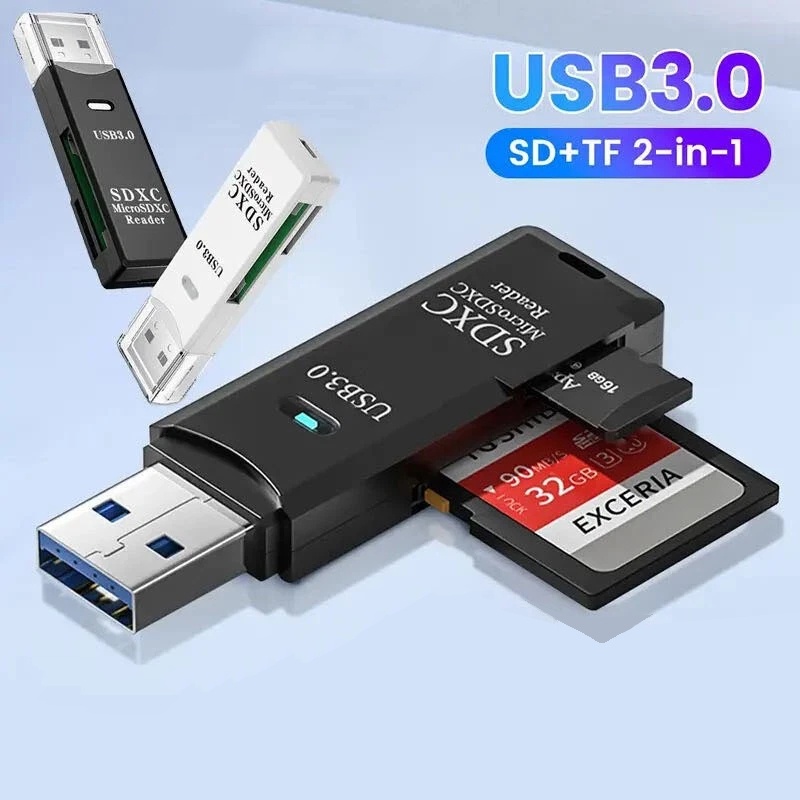 Home Assistant Sd - 2-In-1 Multi-functional USB Card Reader Writer