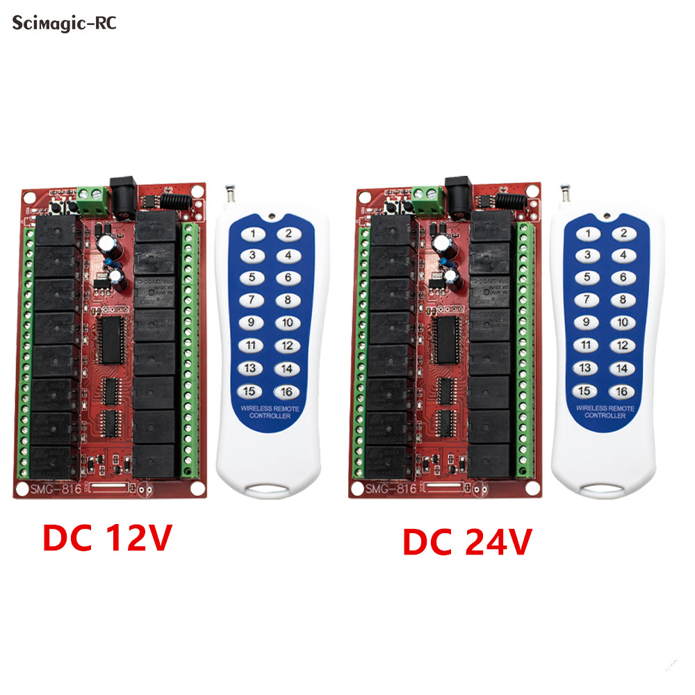 16CH 433MHz RF Wireless Remote - огляд і ціна 433Mhz Receiver Module