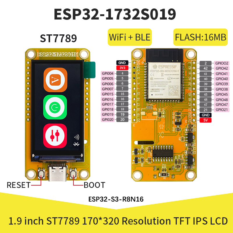 ESP32-S3 1.9 Inch IPS LCD 170* - огляд і ціна Home Automation Arduino